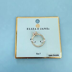 NWT Eliza & Jane cubic zirconia ring